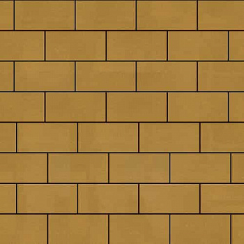 Тротуарная плитка Steinrus Прямоугольник Желтая 60 мм