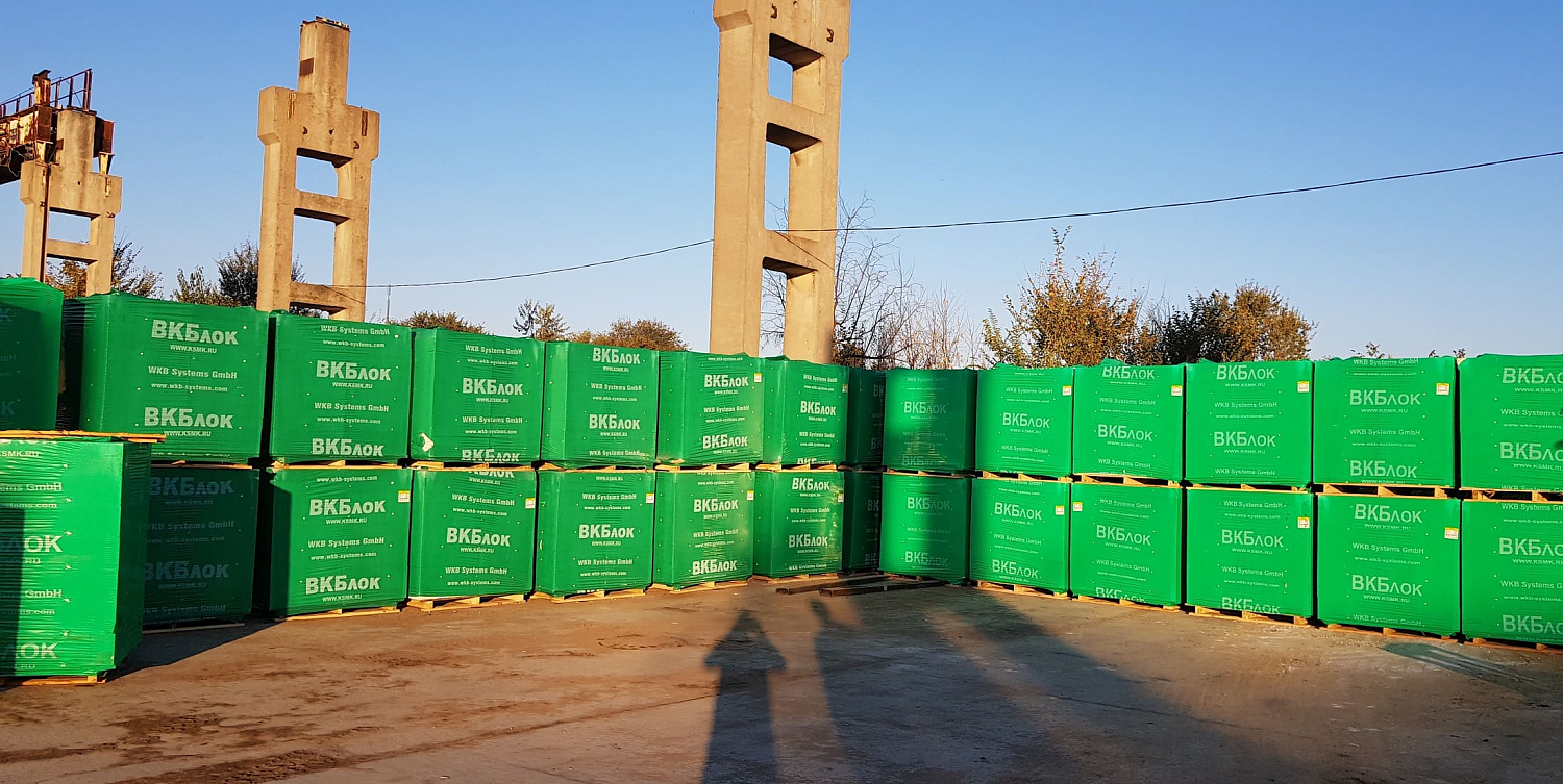 Газобетонные блоки ВКБлок D500 625х200х250 стеновые